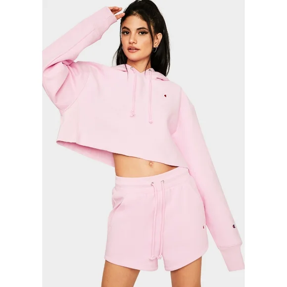 Champion Reverse Weave Cropped Cropped Hoodie Sweatshirt - Picture 5 of 10